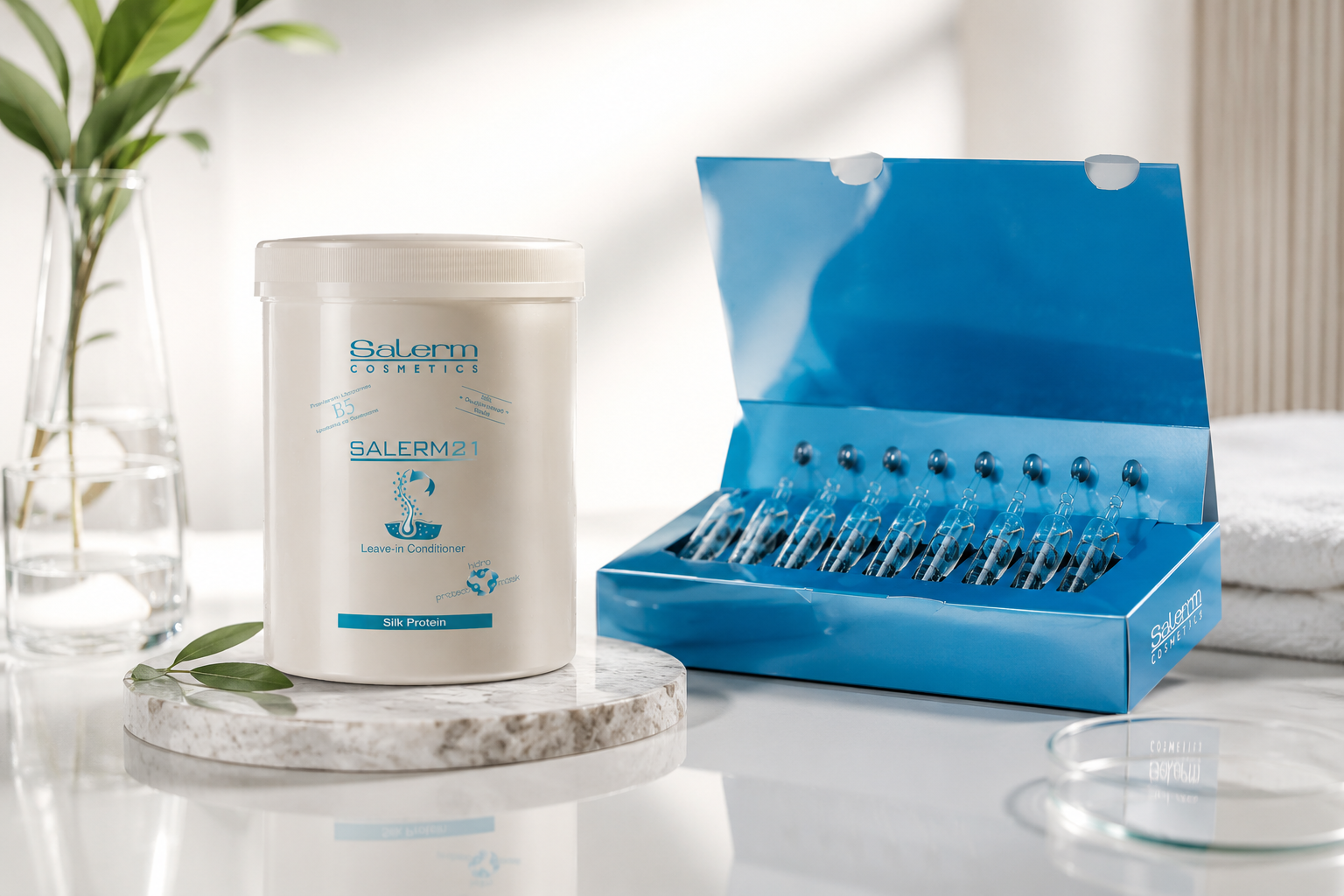 AMPOULES SALERM 21 BOOST+LEAVE