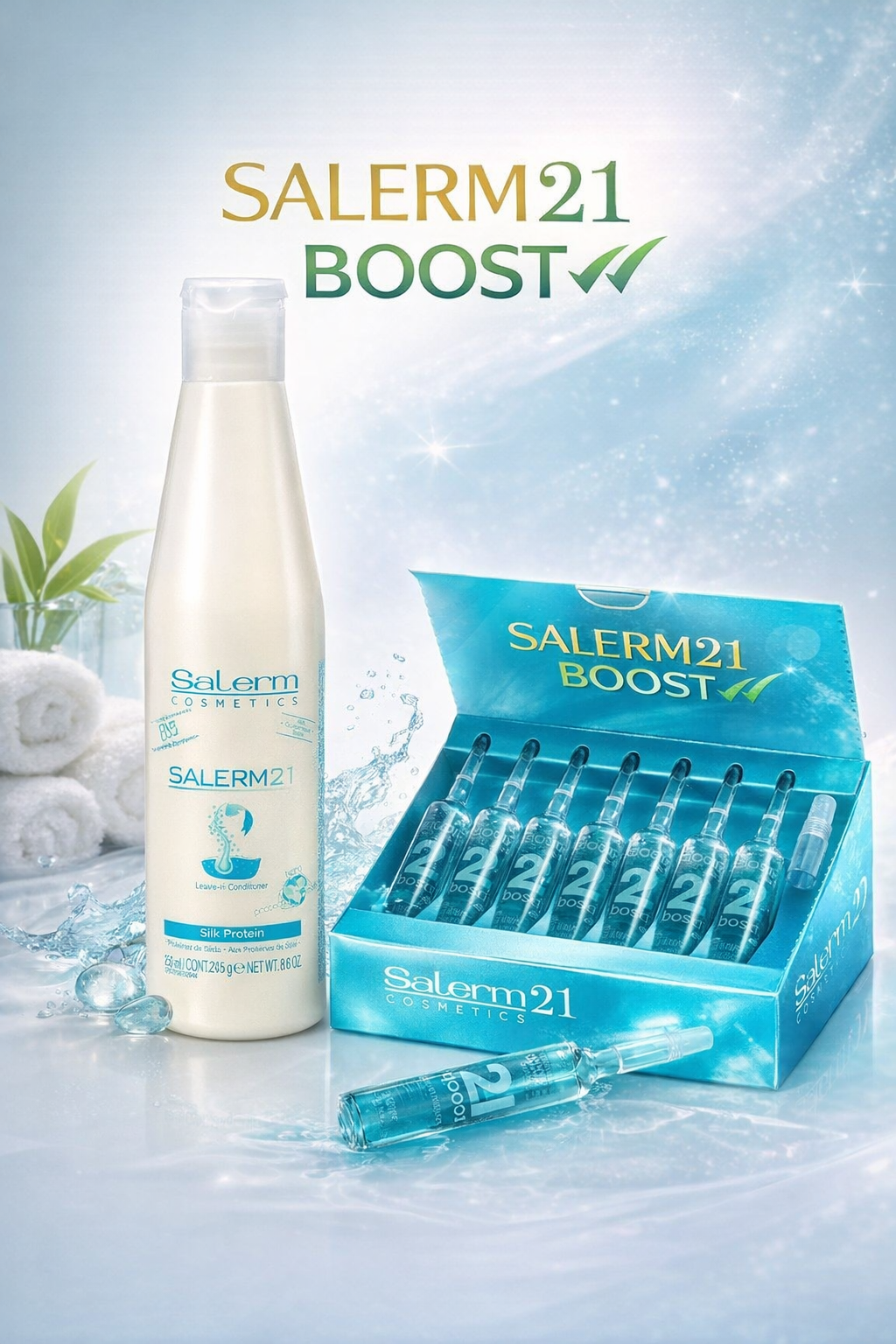 AMPOULES SALERM 21 BOOST+LEAVE