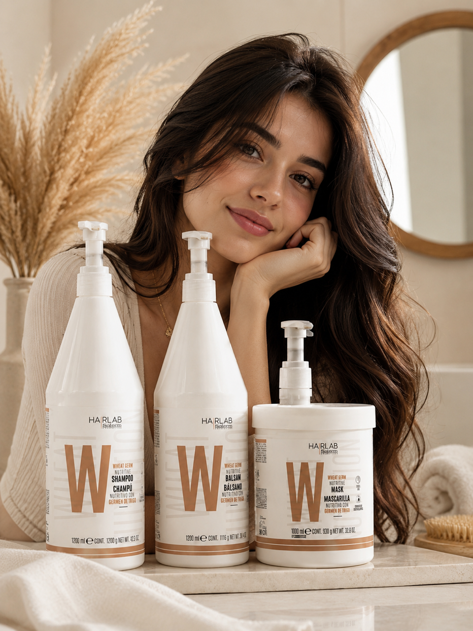 SHAMPOING ET BALSAM ET MASK WHEAT NUTRITION