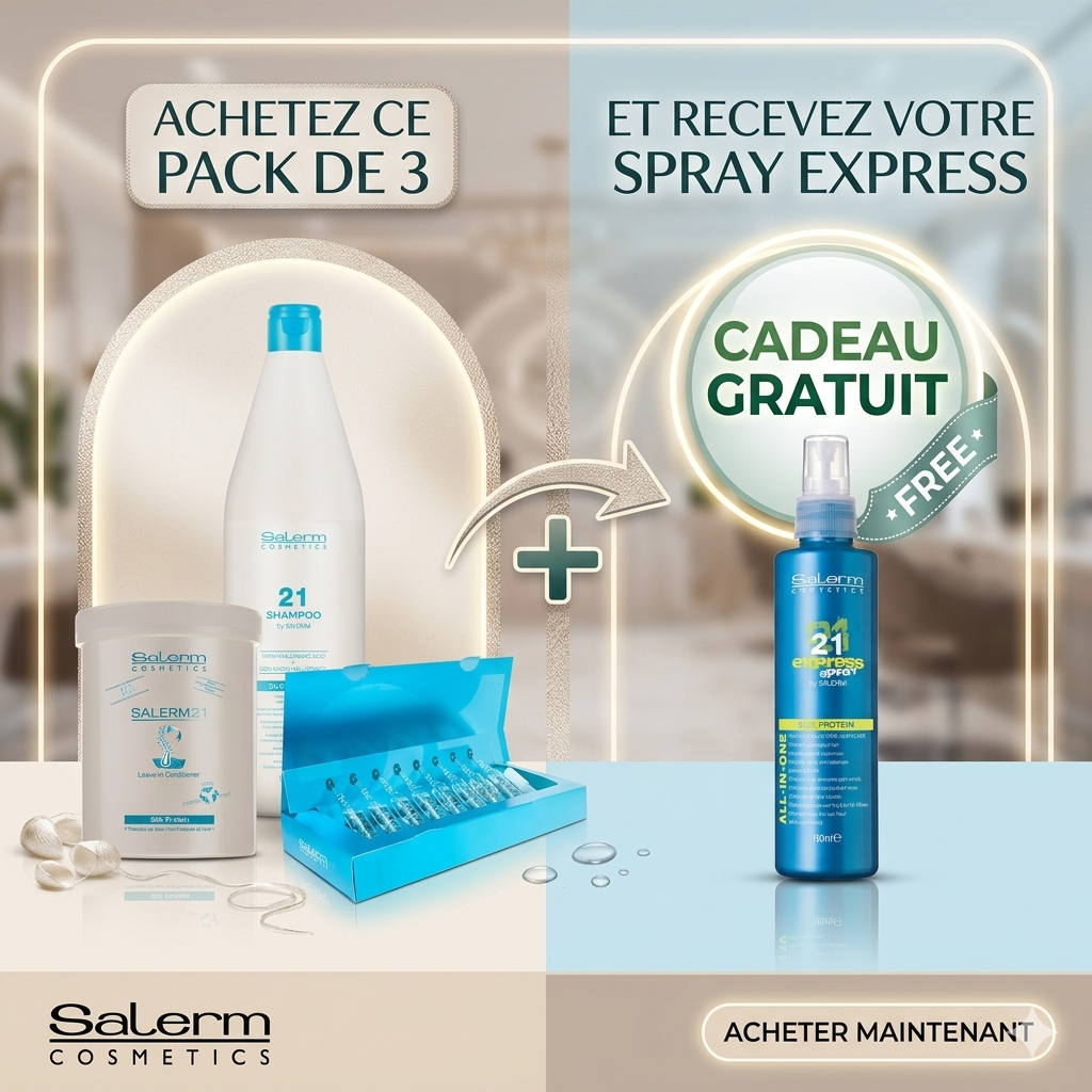 Pack Salerm 21 Intense : Offre Exclusive ✨ (Achetez 3 = Spray Express GRATUIT 🎁)